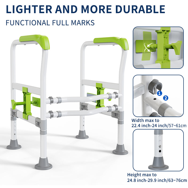 Elegant Toilet Handrail, Support weight: 550 LBS, Green.