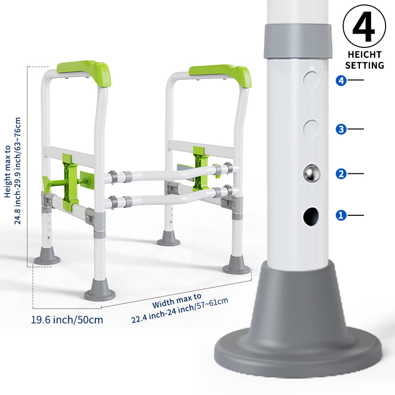 Elegant Toilet Handrail, Support weight: 550 LBS, Green.