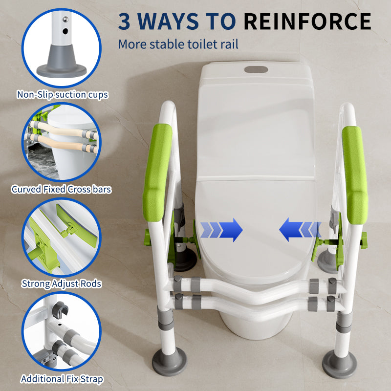 Elegant Toilet Handrail, Support weight: 550 LBS, Green.