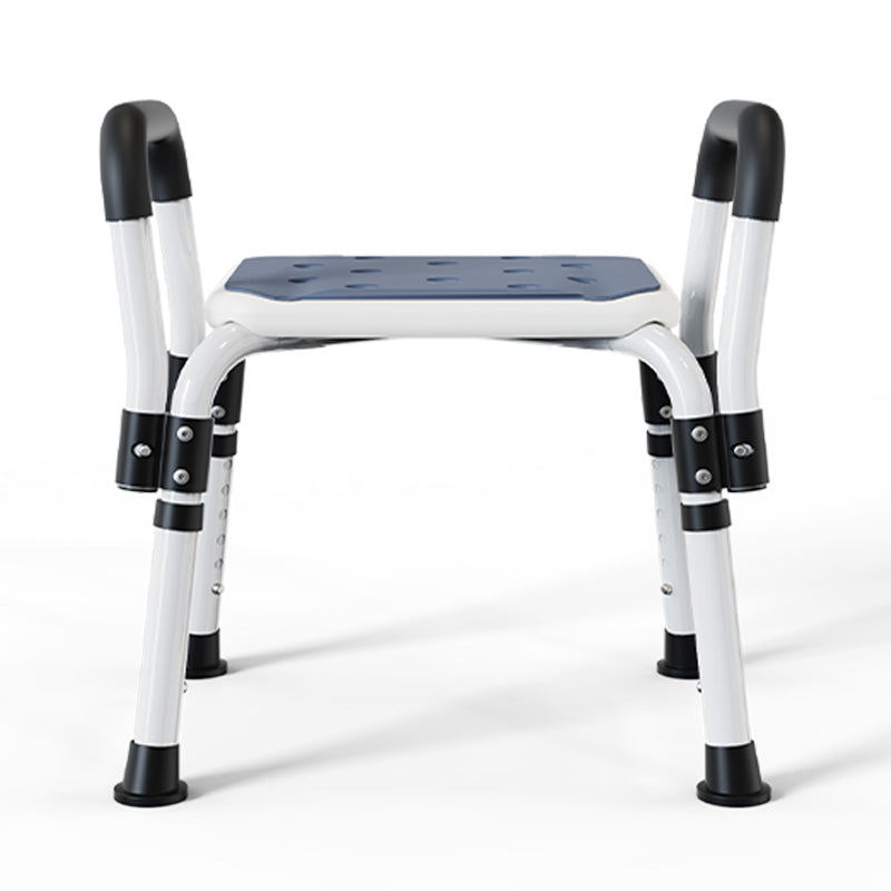 Shower Chair with Arms, Elegant white, weight capacity 550LBS.