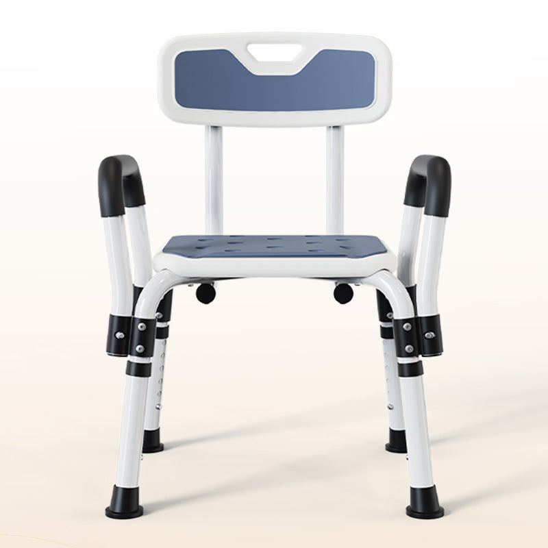 Shower Chair with Arms, Elegant white, weight capacity 550LBS.