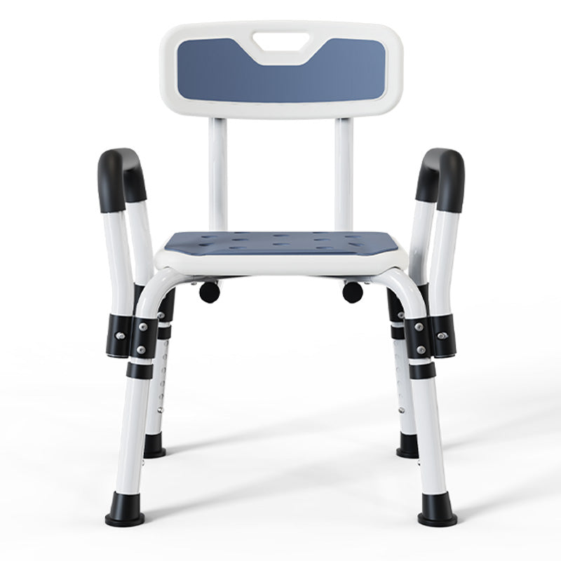 Shower Chair with Arms, Elegant white, weight capacity 550LBS.