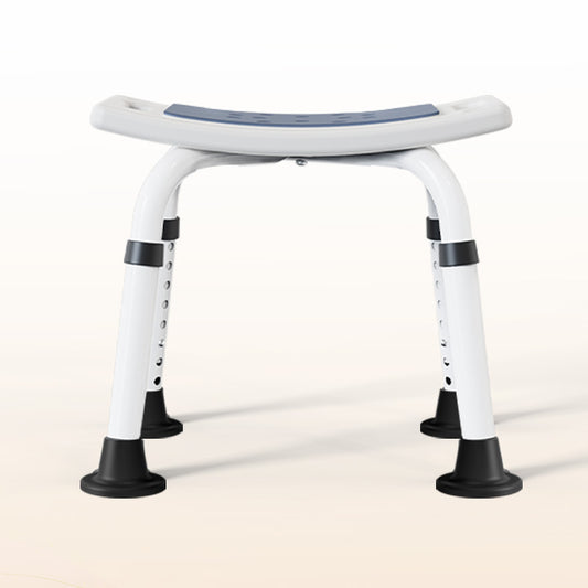Shower Stool for Bathroom, Elegant white, weight capacity 350LBS